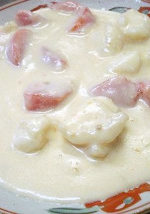 ♪ヘルシ−な豆乳とホタテのクリ−ム煮♪-レシピのメイン写真
