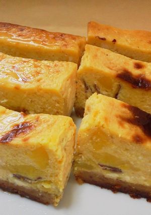 柚子とさつま芋のヨーグルトチーズケーキ-レシピのメイン写真