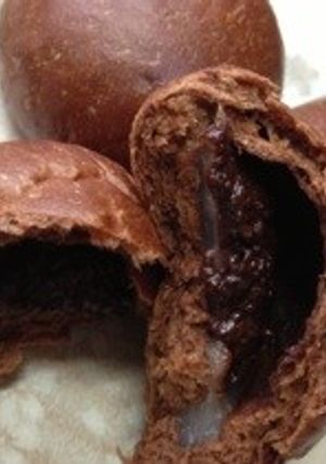 ふわ♫もち♫とろ〜ん♫ チョコもちパン-レシピのメイン写真