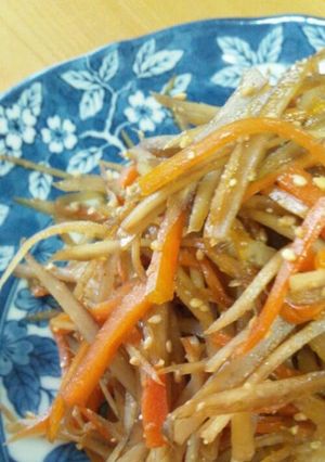 しみじみ美味しい♪きんぴらごぼう-レシピのメイン写真