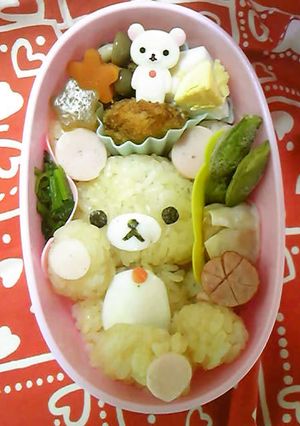 あるものでキャラ弁（コリラックマ）-レシピのメイン写真