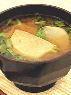 かぶとかぶの葉のみそ汁-レシピのメイン写真