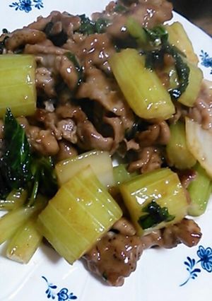 簡単！セロリと豚肉のオイスター炒め-レシピのメイン写真