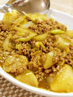 簡単☆カレー南蛮味のそぼろ大根♪-レシピのメイン写真