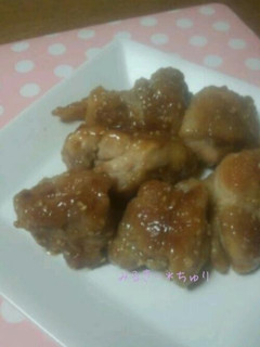 ポリ袋で*鶏肉のごま炒め-レシピのメイン写真