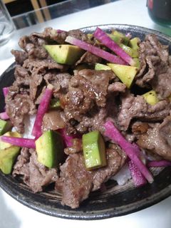 牛アボガ丼-レシピのメイン写真