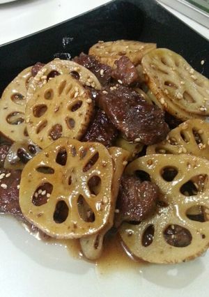 ☆5分でお肉と蓮根の甘辛炒め☆☆-レシピのメイン写真