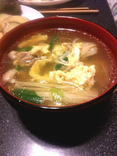 やさしい味♦鶏モモ肉のたまごスープ-レシピのメイン写真