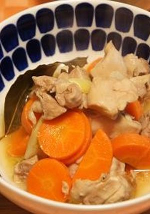 鶏肉&人参&ネギの酢煮込み-レシピのメイン写真