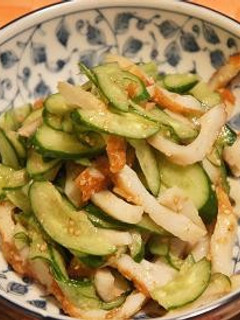 簡単! キュウリ&ちくわのごま醤油和え-レシピのメイン写真