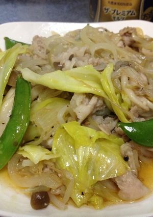 余り物の野菜で♪塩だれ野菜炒め-レシピのメイン写真