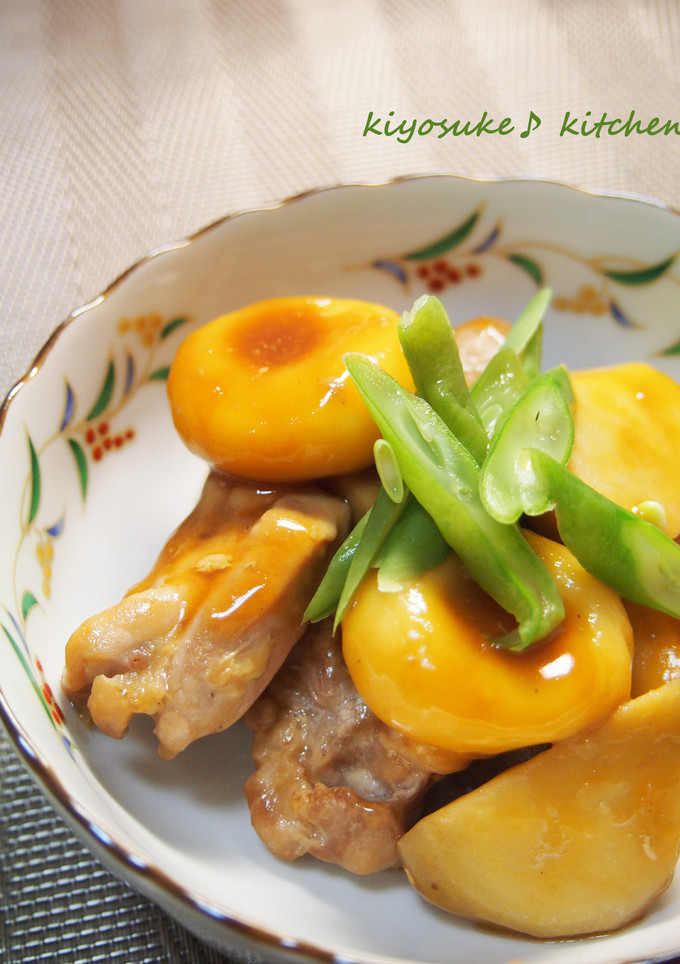 とうふ白玉と鶏ももの甘辛煮♪-レシピのメイン写真