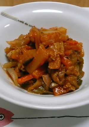 豚肉とじゃが芋のケチャップ煮ナポリタン風-レシピのメイン写真