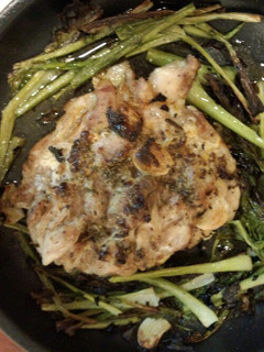 とりもも肉とカブの葉の山賊焼き-レシピのメイン写真