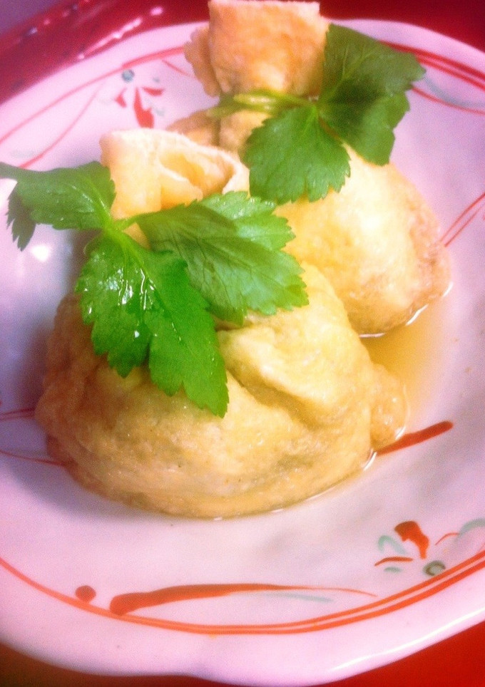ごぼうと白滝の巾着煮-レシピのメイン写真