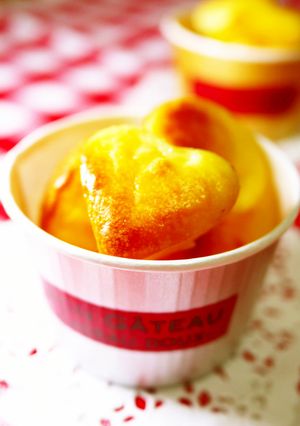 バレンタインに♡プチベイクドチーズケーキ-レシピのメイン写真