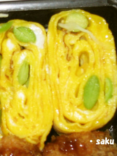 お弁当に♪枝豆卵焼き-レシピのメイン写真