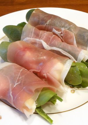 おもてなし☆前菜☆生ハムグリーン巻-レシピのメイン写真