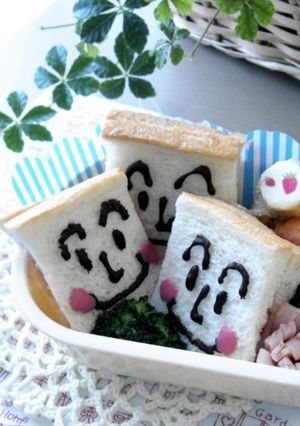 簡単！キャラ弁当☆しょくぱんまんサンド☆-レシピのメイン写真