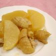 水と油使わない 大根と鶏皮の煮物