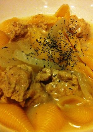 超簡単ﾐｰﾄﾎﾞｰﾙ・ｽｰﾌﾟ・ﾊﾟｽﾀ-レシピのメイン写真