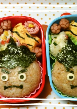 キャラ弁　おに　節分-レシピのメイン写真