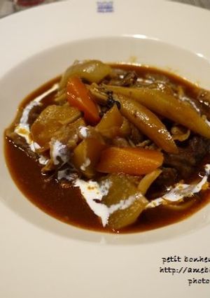 牛こまと根菜のデミグラスソース煮-レシピのメイン写真