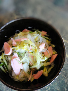 魚肉ソーセージと春雨のポン酢サラダ-レシピのメイン写真