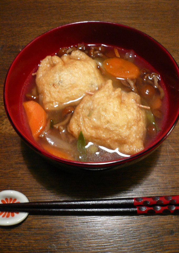 長芋の巾着となめこのとろとろ汁-レシピのメイン写真