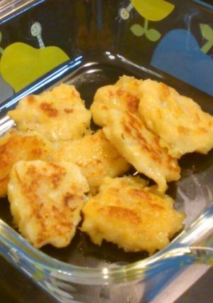 つかみ食べに★マグロとニンジンのお焼き-レシピのメイン写真