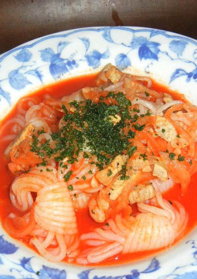 結びしらたきのトマト煮-レシピのメイン写真
