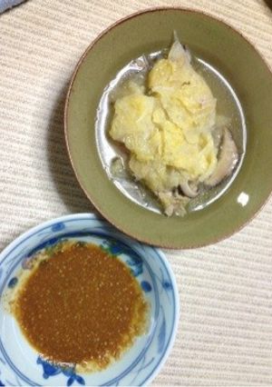 白菜と豚肉のミルフィーユ 胡麻ダレ添え-レシピのメイン写真