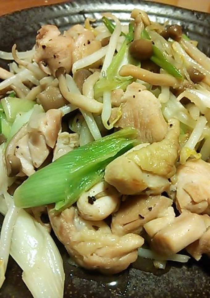 とりももと野菜のさっぱり塩炒め-レシピのメイン写真