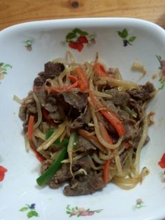 簡単☆牛肉ともやし炒め-レシピのメイン写真
