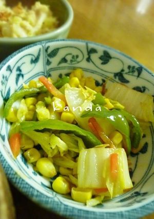 カラフル野菜のニンニク炒め-レシピのメイン写真