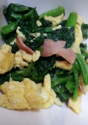 ほうれん草の炒め物-レシピのメイン写真