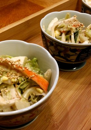 キャベツとカニカマのオイスターマヨあえ-レシピのメイン写真
