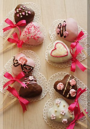 * ロリポップ風❤ハートのチョコパイ♪-レシピのメイン写真