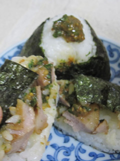 *煮豚と大葉味噌のおにぎり*-レシピのメイン写真