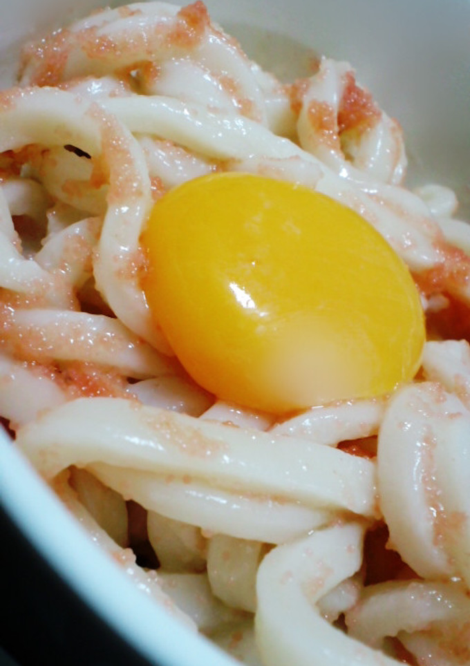たらことバターのかまたまうどん-レシピのメイン写真