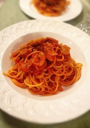 クリーミーナポリタンスパゲティ-レシピのメイン写真