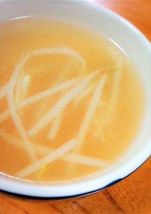 簡単！温か♪もやしのとろとろスープ☆-レシピのメイン写真