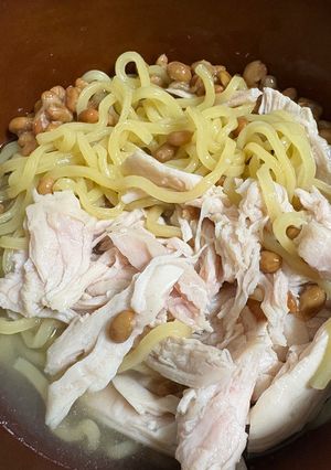 一人暮らし白だしサラチキ納豆ラーメン-レシピのメイン写真