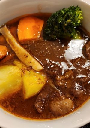 牛スジとモモ肉のビーフシチュー-レシピのメイン写真