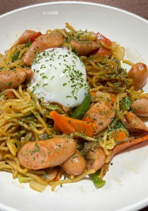 温玉焼きそば😃-レシピのメイン写真