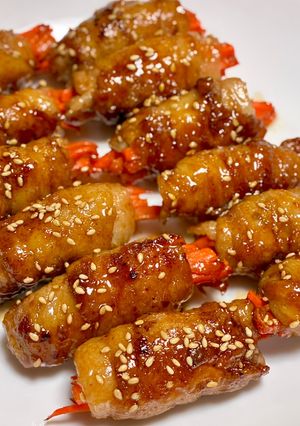 簡単！照り照り！人参の豚肉巻き-レシピのメイン写真
