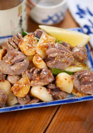 砂肝とにんにくの🤩大人のおつまみグルメ💖-レシピのメイン写真