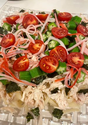 夏バテ予防に！栄養満点冷やしうどん-レシピのメイン写真