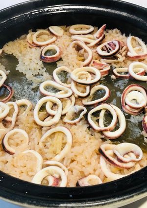 スルメイカ土鍋炊き込みご飯-レシピのメイン写真