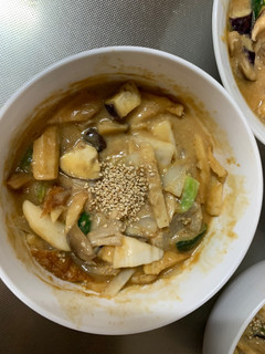 肉無チクワ赤味噌レモン親子丼味野菜炒め-レシピのメイン写真